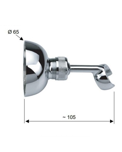 Держатель ручного душа Remer 338 Хром