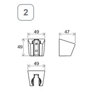 Держатель ручного душа Ravak 612.20 X07P640 Черный матовый