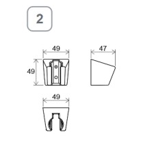 Держатель ручного душа Ravak 612.20 X07P640 Черный матовый