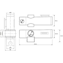 Держатель ручного душа Bemeta Help 338514372 Хром