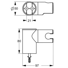 Держатель для душа Ideal Standard IdealRain B9468AA
