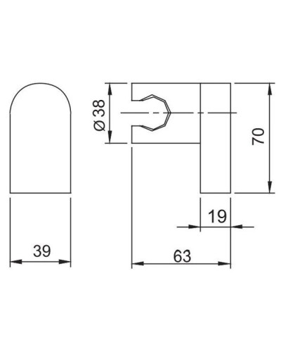 Держатель для душа Caprigo 99-551-crm