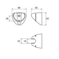 Держатель ручного душа Ravak 610.00 X07P010 Хром