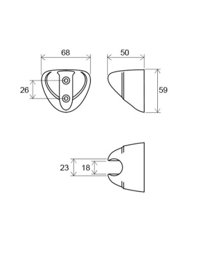 Держатель ручного душа Ravak 610.00 X07P010 Хром