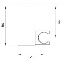 Держатель для душа AltroBagno AltroBagnoSHK070501Cr