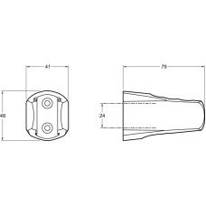 Держатель ручного душа Jacob Delafon E75075-CP Хром