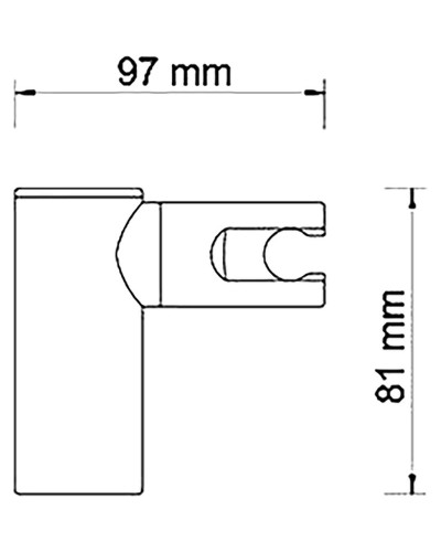 Держатель ручного душа WasserKRAFT A008 Хром