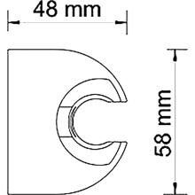 Держатель ручного душа WasserKRAFT A009 Хром