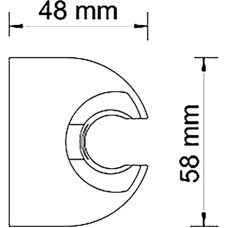 Держатель ручного душа WasserKRAFT A009 Хром