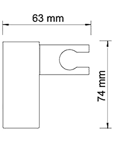 Держатель ручного душа WasserKRAFT A011 Хром