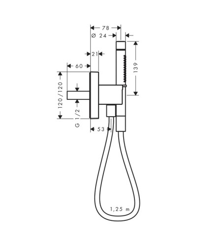 Душевой набор Axor Starck Organic 12626000