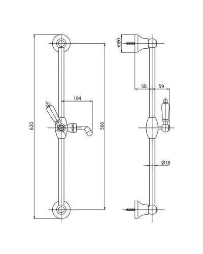 Душевой гарнитур золото 24 карат, ручка Swarovski Cezares Diamond DIAMOND-SD-03/24-Sw
