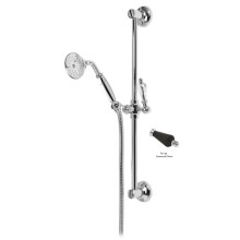 Душевой гарнитур хром, ручка Swarovski Nero Cezares Vintage VINTAGE-SD-01-Sw-N