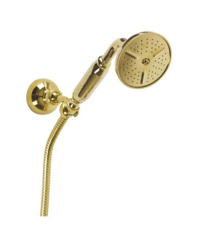 Ручной душ со шлангом 150 см золото 24 карат, ручка металл Cezares CZR-KD-03/24-M