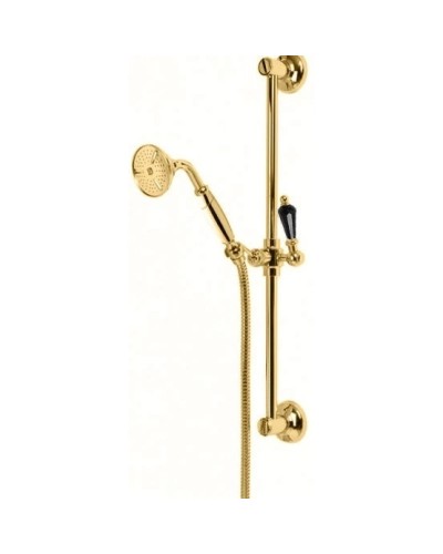 Душевой гарнитур золото 24 карат, ручка Swarovski Nero Cezares Vintage VINTAGE-SD-03/24-Sw-N
