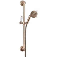 Душевой гарнитур бронза, ручка белая Cezares First FIRST-SD-02-Bi