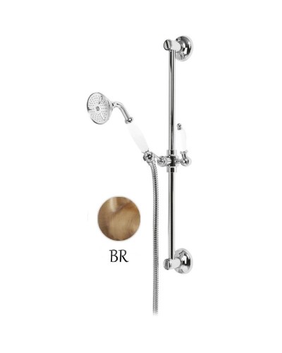 Душевой гарнитур бронза, ручка белая Cezares Elite ELITE-SD-02-Bi