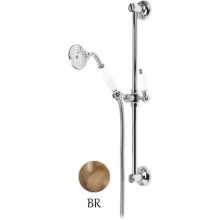 Душевой гарнитур бронза, ручки белые Cezares Golf GOLF-SD-02-Bi