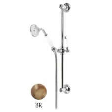 Душевой гарнитур бронза, ручки белые Cezares Nostalgia NOSTALGIA-SD-02-Bi
