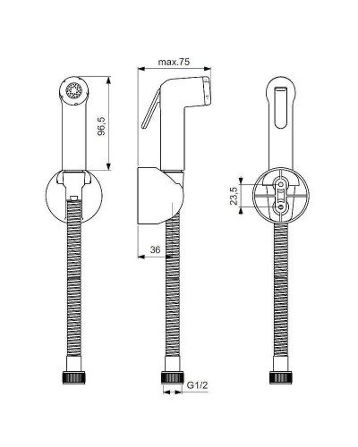 Гигиенический душ Ideal Standard Ideal Spray B0595AA Хром