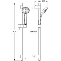 Душевой гарнитур Ideal Standard Ideal Rain Pro B9835AA Хром