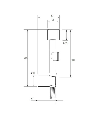 Гигиенический душ Migliore Minimal 20099 Хром