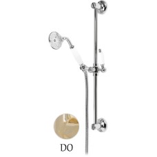 Душевой гарнитур золото 24 карат, ручки белые Cezares Golf GOLF-SD-03/24-Bi