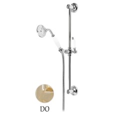 Душевой гарнитур золото 24 карат, ручки белые Cezares Nostalgia NOSTALGIA-SD-03/24-Bi
