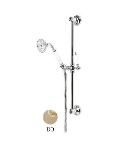 Душевой гарнитур золото 24 карат, ручка белая Cezares Elite ELITE-SD-03/24-Bi