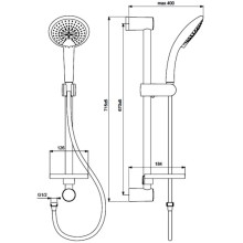Душевой гарнитур L1 Vidima Fresh BA215AA