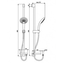 Душевой гарнитур XL3 Vidima Fresh BA218AA