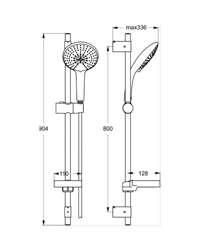 Душевой гарнитур Ideal Standard IdealRain Soft XL3 B9434AA