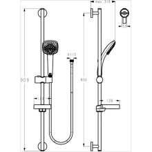 Душевой гарнитур Ideal Standard IdealRain Cube M3 B0012AA