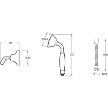 Душевой гарнитур Jacob Delafon Fairfax E75090-CP Хром