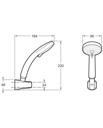 Душевой гарнитур Jacob Delafon Citrus E12904-CP Хром