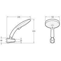 Душевой гарнитур Jacob Delafon Citrus E12979-CP Хром