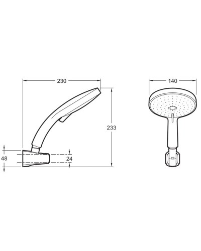 Душевой гарнитур Jacob Delafon Citrus E12979-CP Хром