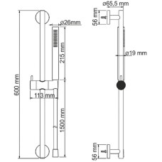 Душевой гарнитур WasserKRAFT A142 Хром
