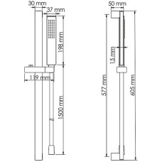 Душевой гарнитур WasserKRAFT A143 Хром