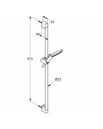 Душевой гарнитур Kludi Freshline 6784091-00 Белый Хром