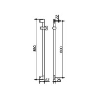 Душевая штанга KEUCO Edition 300 54985010800