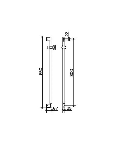 Душевая штанга KEUCO Edition 300 54985010800