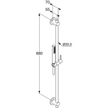 Душевой гарнитур Kludi Nova Fonte 2084005-15 Хром