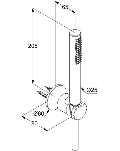 Душевой гарнитур Kludi Nova Fonte 2085005-35 Хром