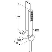 Душевой гарнитур Kludi Nova Fonte 2085039-15 Черный