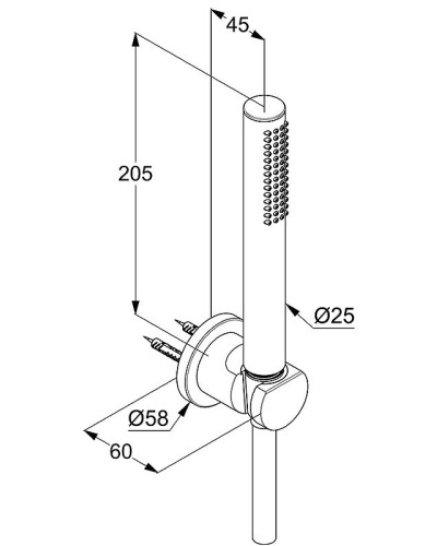 Душевой гарнитур Kludi Nova Fonte 2085039-15 Черный