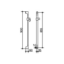 Душевая штанга KEUCO Edition 400 51585010900