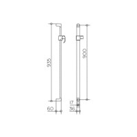 Душевая штанга KEUCO Elegance New 51685010900