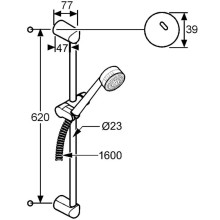 Душевой гарнитур Kludi Zenta 3S 608300500