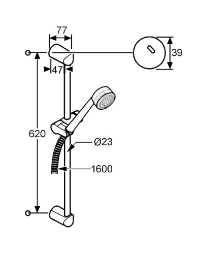 Душевой гарнитур Kludi Zenta 3S 608300500